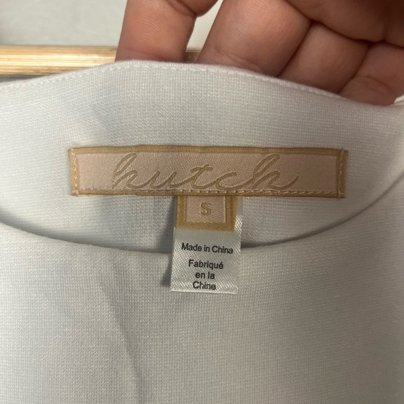 Anthropologie Hutch Bethanie Floral White Assymetric Tank Dress small NWT - Picture 6 of 9